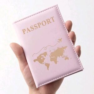 Pink and Gold Passport Holder